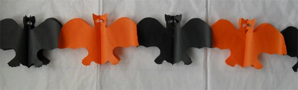 Halloween Pumpkin Paper Chain Garland Decoration