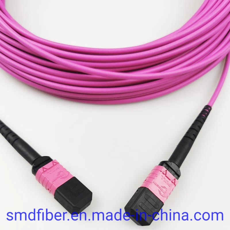 Telecommunication Equipment MPO/Upc to MPO/Upc Om4 Fiber Optic Cable