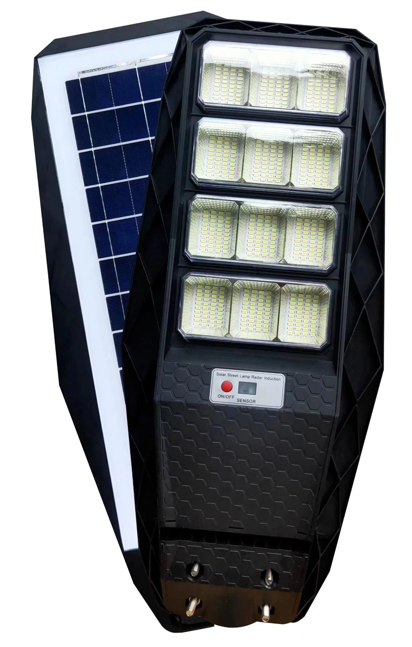 IP67 500W exterior impermeable Ahorro de energía ODM todo en uno Luz solar integrada de la calle