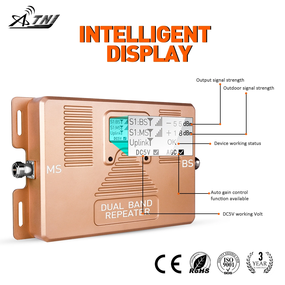 Hot Sales Product Dual Band Signal Booster 800/900MHz Cell Phone Amplifier Cellullar Amplifier Metal Telephone Booster