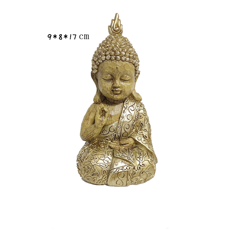 Resin Figure Statue Vintage Gifts Buddha Statue Folk Crafts Desk Decorationstatue Crafts