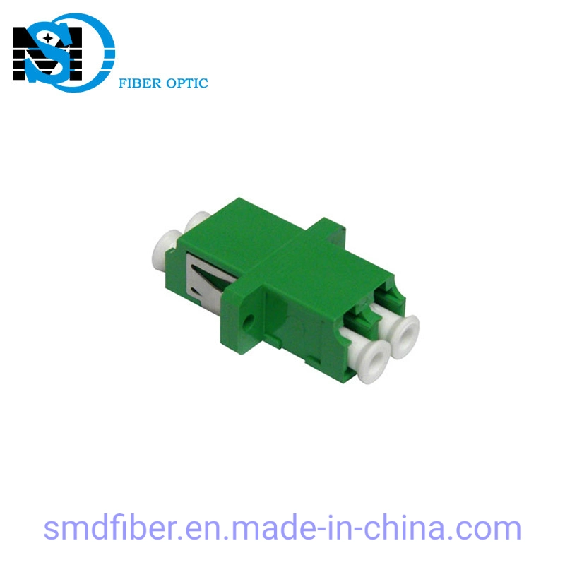 Single Mode LC/APC Duplex Plastic Fiber Optic Adapter Without Flange