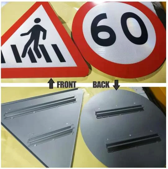 Aluminum Reflective Road Traffic Sign for Warning Safety