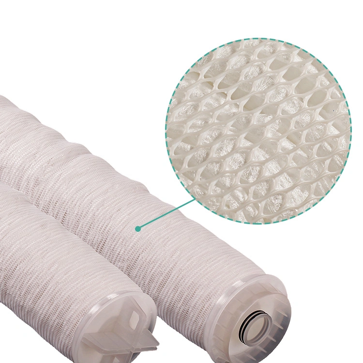 Horizontal Pleated Polypropylene High Flow Industrial Water Filter 5 Micron 40"