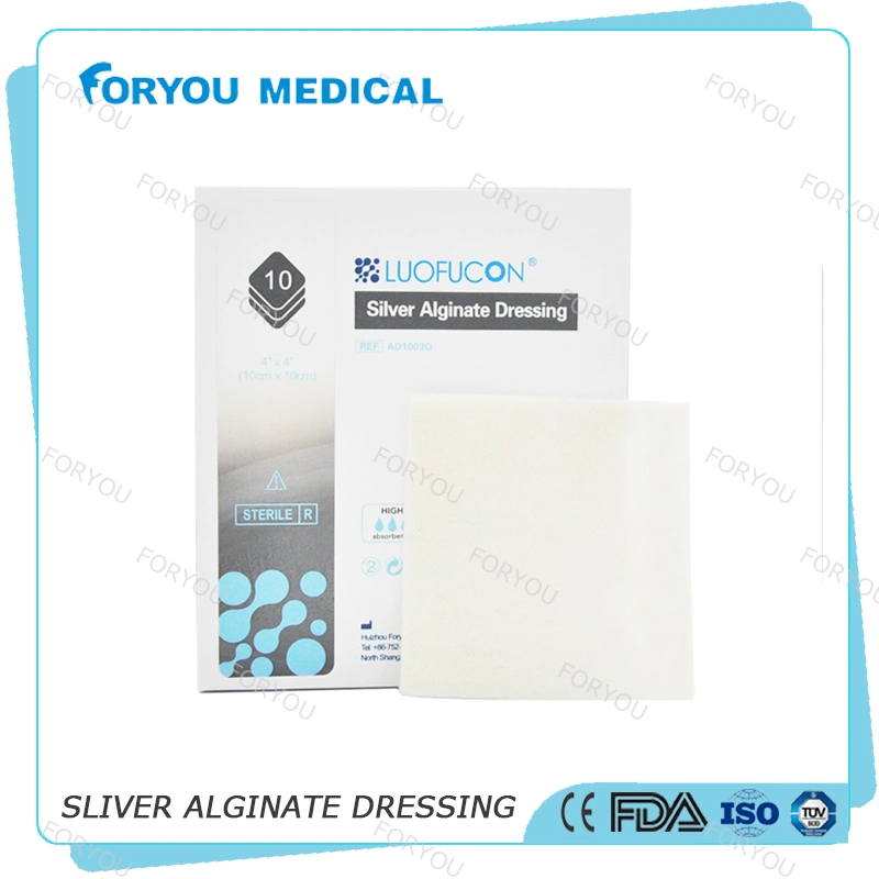 Huizhou Foryou Medical 2g Alginate Pad Wound Dressing Alginate Gel Dressing Calcium