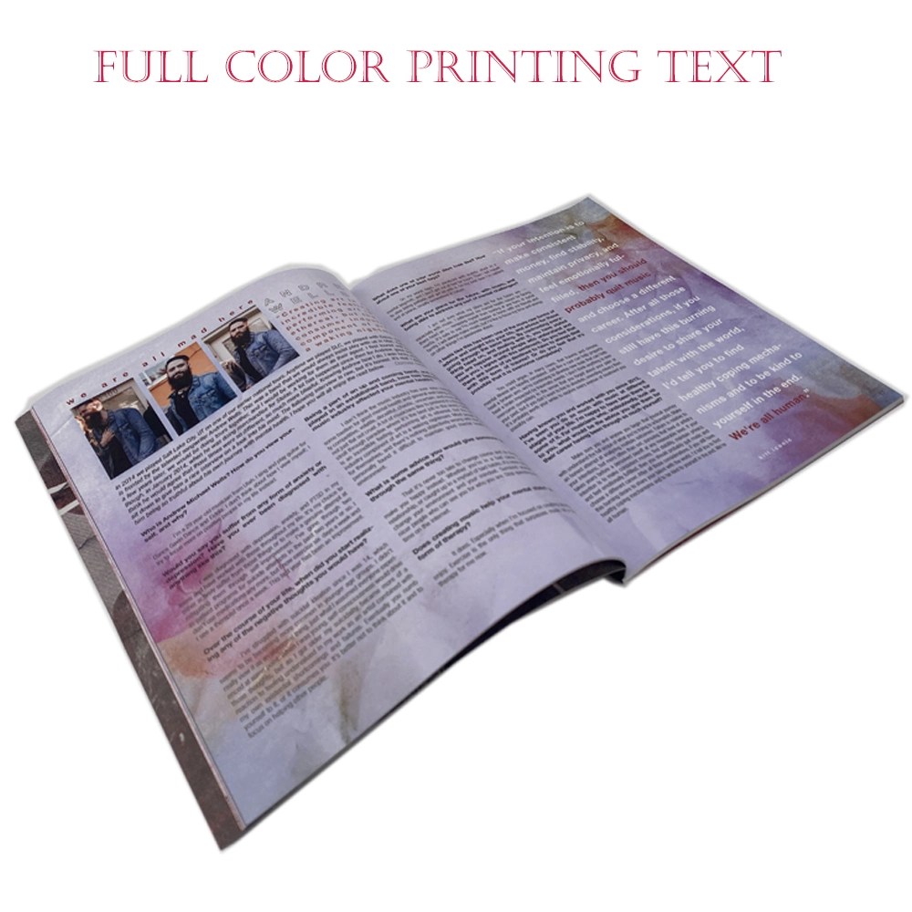 Wholesale/Supplier Perfect Binding Bound Paper Cheap Printing USA Magazine Printer