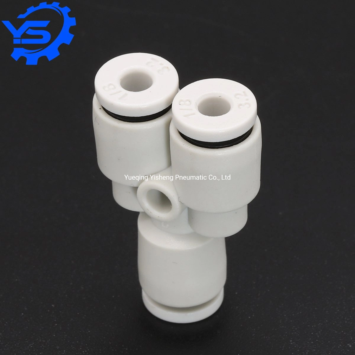 Py Series Direct Way Push in to Connect Compact Equal Yee Pneumatic Plastic Quick Connecting Fitting One Touch Tube Fittings Mini Type