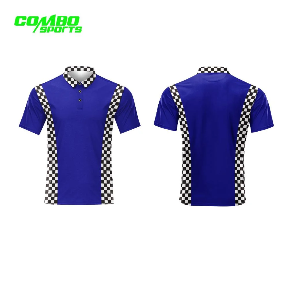 Combo Customized Herren Polyester Schnell Trocknend Sublimierte Tops Team Club Jeresy Poloshirt