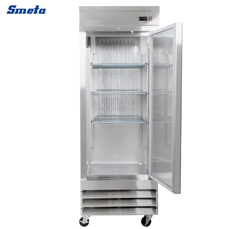 Smad Commercial 115V Kitchen Stainless Steel Solid Door Reach-in Refrigerator