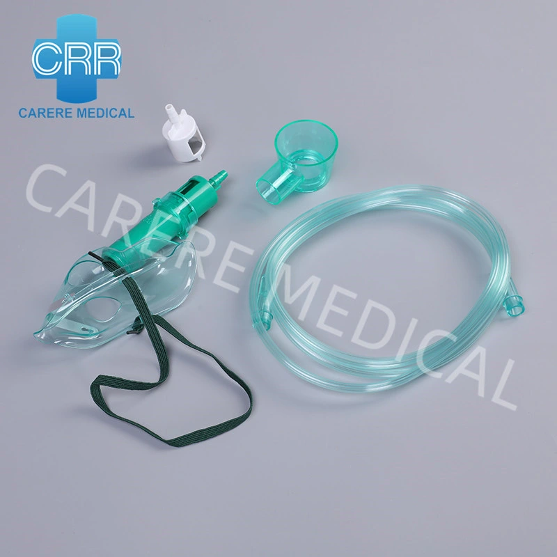 Venturi Ajustável descartáveis de máscara de oxigênio sob máscara facial de Mas de anestesia para pacientes adultos uso lactente pediátricos