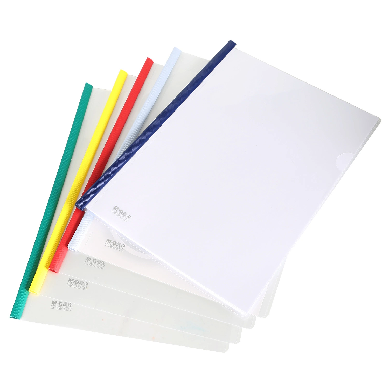 Waterproof Plastic Colorful Bars Sliding Bar Report File Folder