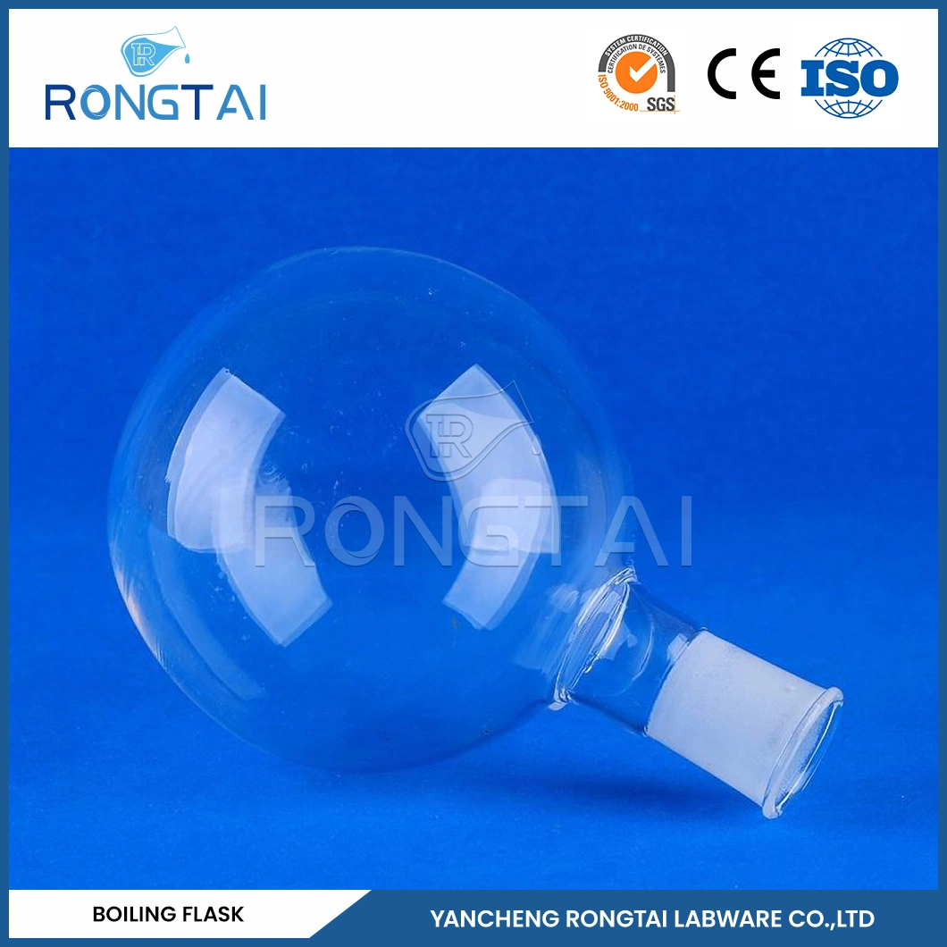 Rongtai material de vidro de laboratório fornecedores estabelecidos num balão de vidro de 30 ml China 100ml 150ml 1000ml Balão