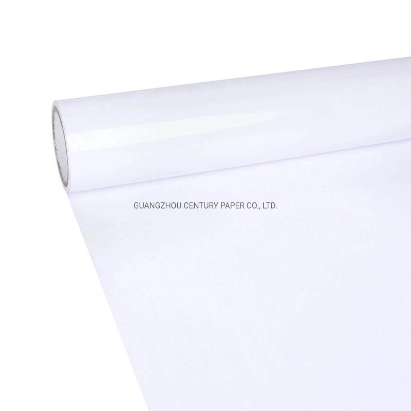 PVC 120g Release Liner Glossy Grey Glue Car Decoration Sticker Waterproof Paper Roll Self Adhesive Vinyl