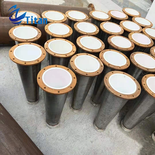 92% Al2O3 Aluminum Oxide Ceramic Lined Pipe Fittings with Chemical