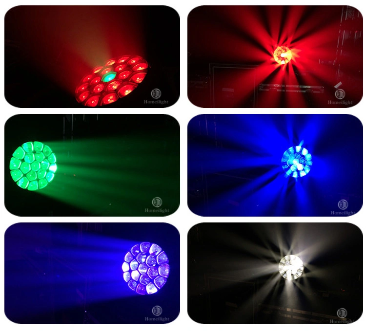 Luz DE proyector LED 19*15W luces de escenario LED Haz de lámpara DMX Luz ocular
