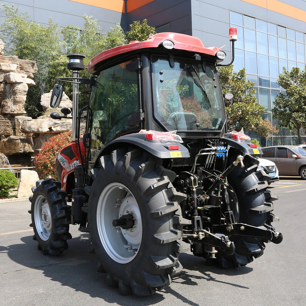 Chinesische Fabrik Direktversorgung Günstige Traktoren Farm Landmaschinen 4X4 90hp 95 PS Frontlader und Baggeraufsatz Traktor Preis