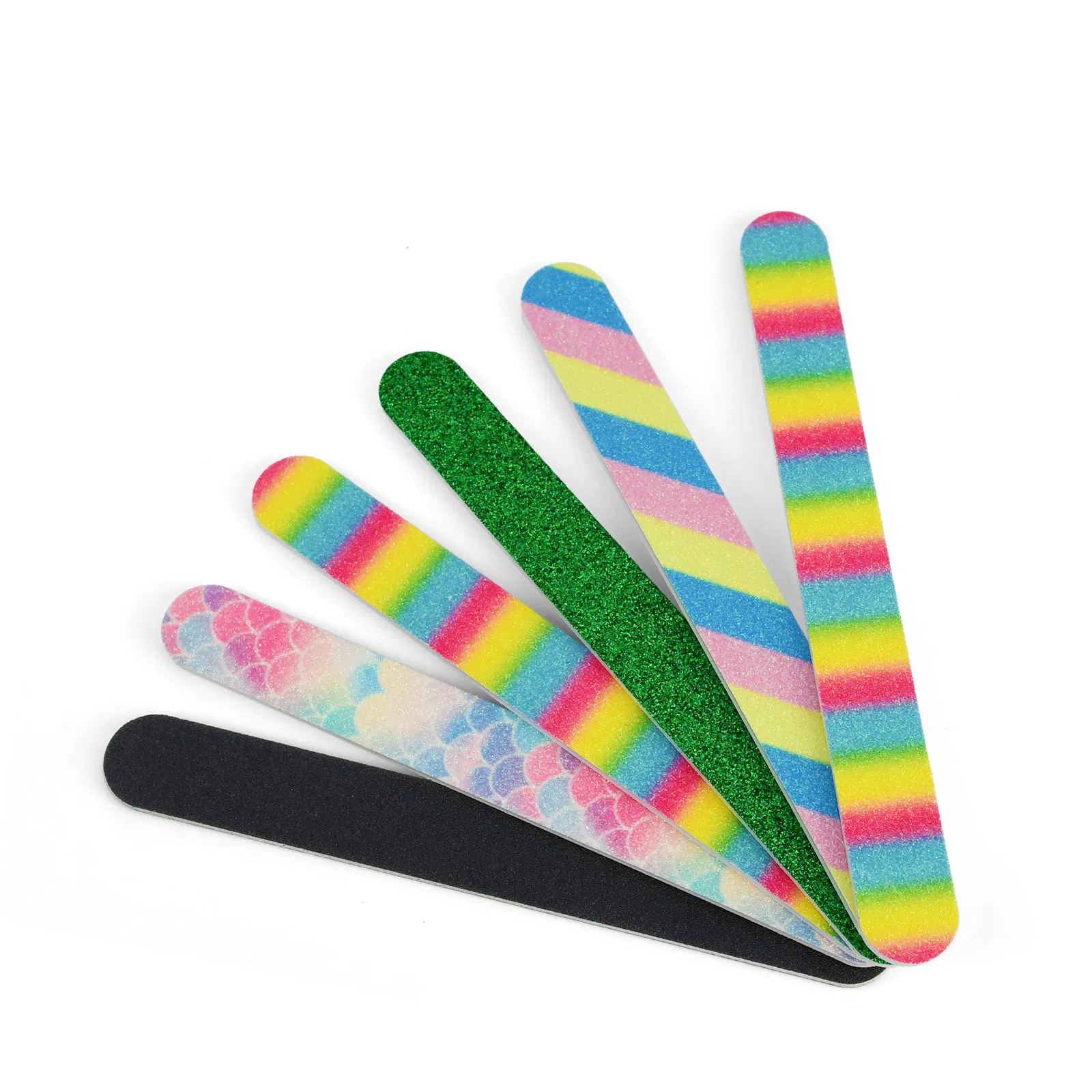 Factory Wholesale Separate Packaging Multi-Color Rectangular Emery Board Nail File