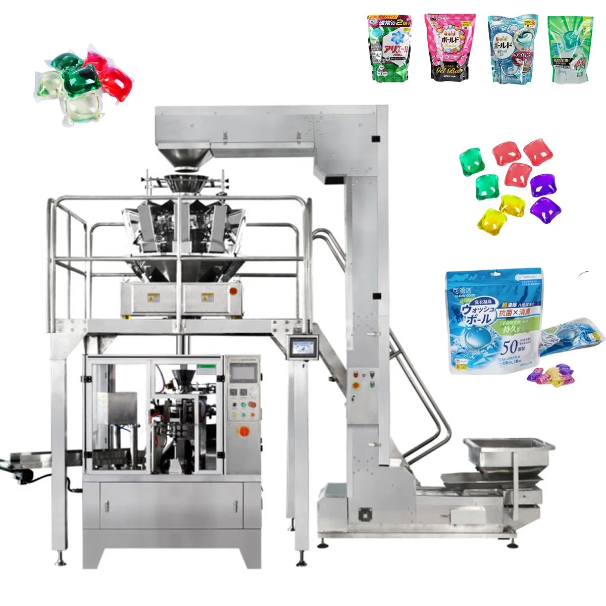 Laundry Pods Laundry Detergent Pre Made Bag Stand-up Bag Automatic 304ss Doypack Packing Machine System