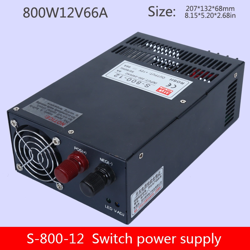 S-800-12V 66A DC Power Supply for LED Light