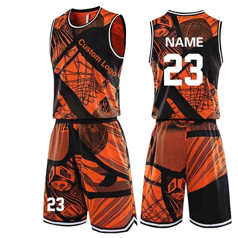 Custom Patterned Basketball Shirt OEM Full Sublimated Basketball Wear