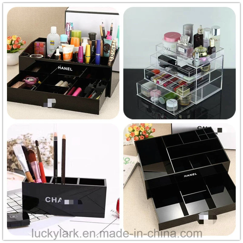 Transparente Acryl Make-Up Organizer Aufbewahrungsbox Lippenstifthalter Beauty Schmuck Anzeigefox