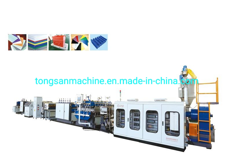 Tongsan Plastic Box Machine PP Hollow Corrugated Sheet Extrusion Production Line