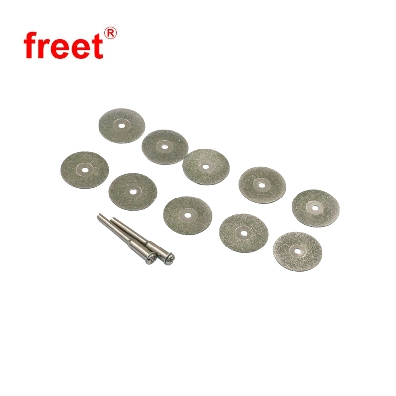 Conjunto de discos de corte diamantado mini abrasivo para cortador rotativo Dremel Lâmina de serra