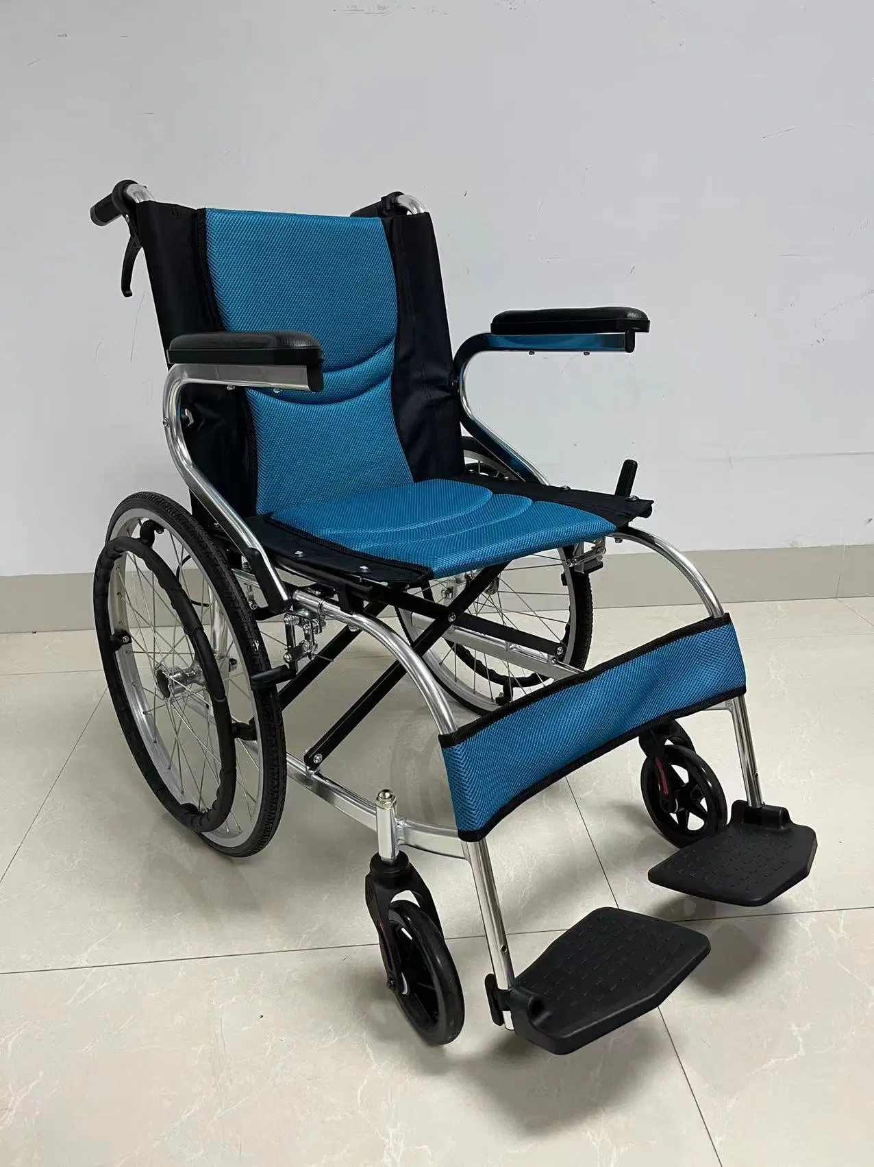 Double Cross aluminio silla de ruedas manual