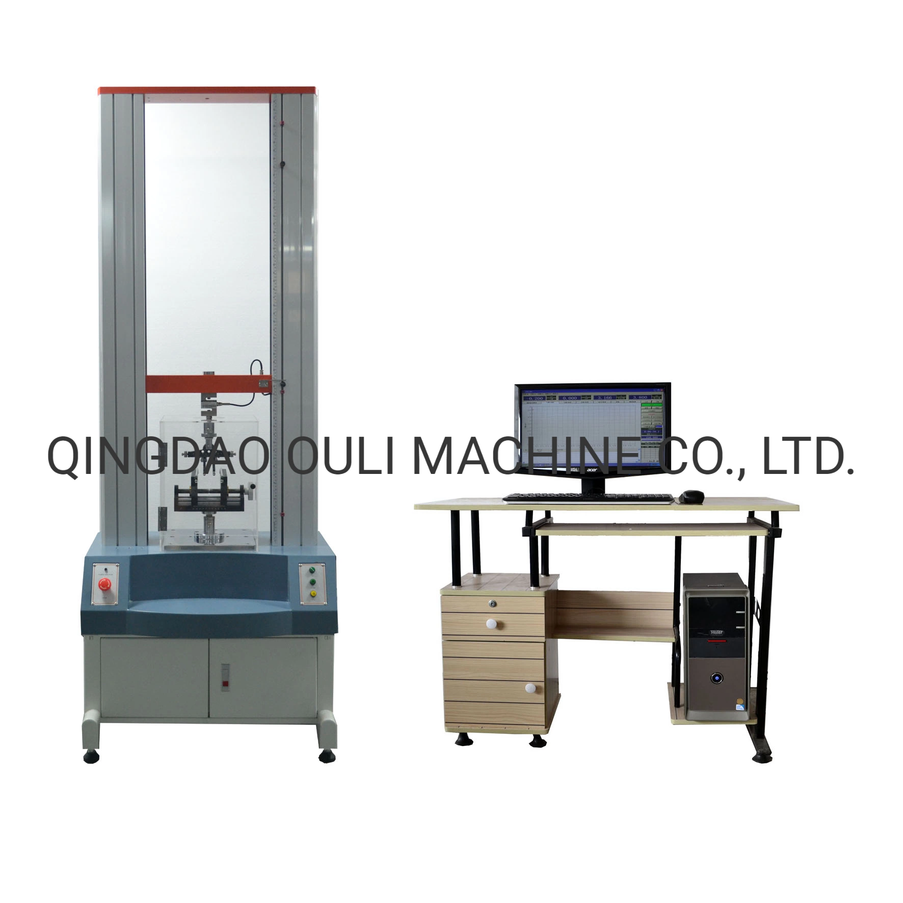 Ouli Digital Display Plastic Rubber Tensile Strength Tester Machine