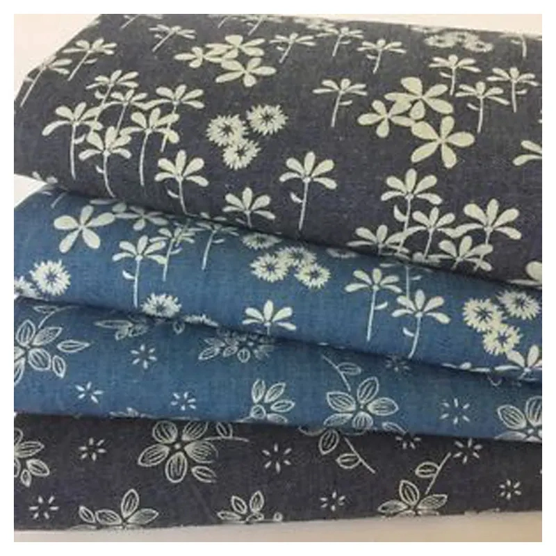 Henry Textile Custom 100% Cotton Printed Denim Fabrics for Pants&Coat