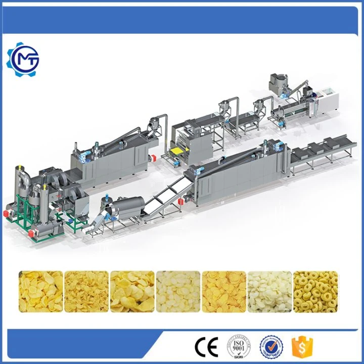 Cornflakes Herstellung Maschine Frühstück Getreide Herstellung Maschine Cornflakes Produktion Maschine