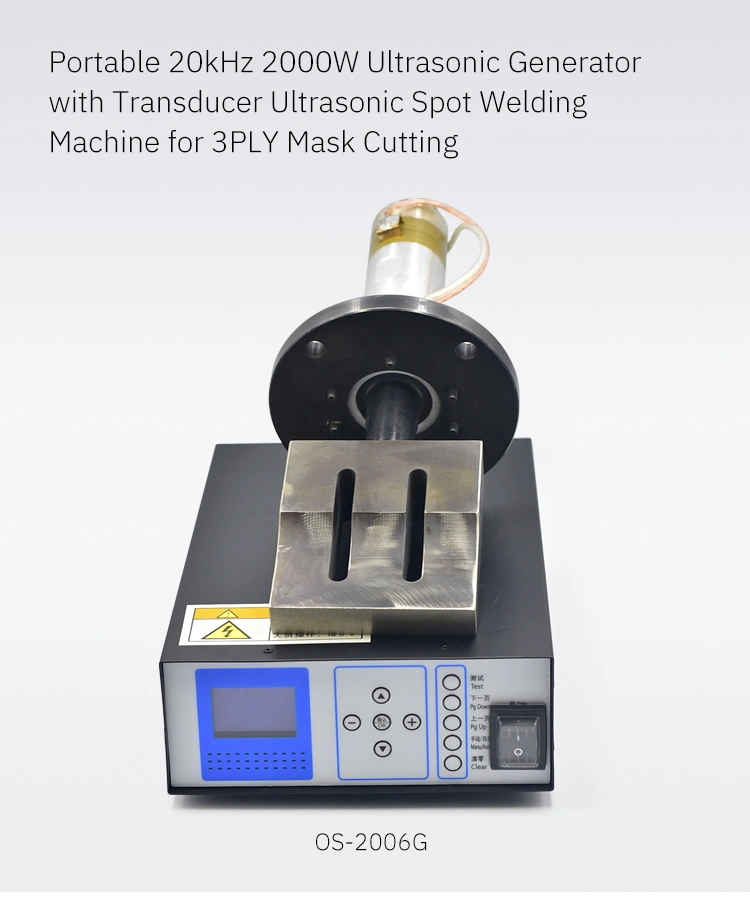 Ultraschall Gesicht Einweg chirurgische nicht gewebte Maske Herstellung Maschine 20kHz2000W