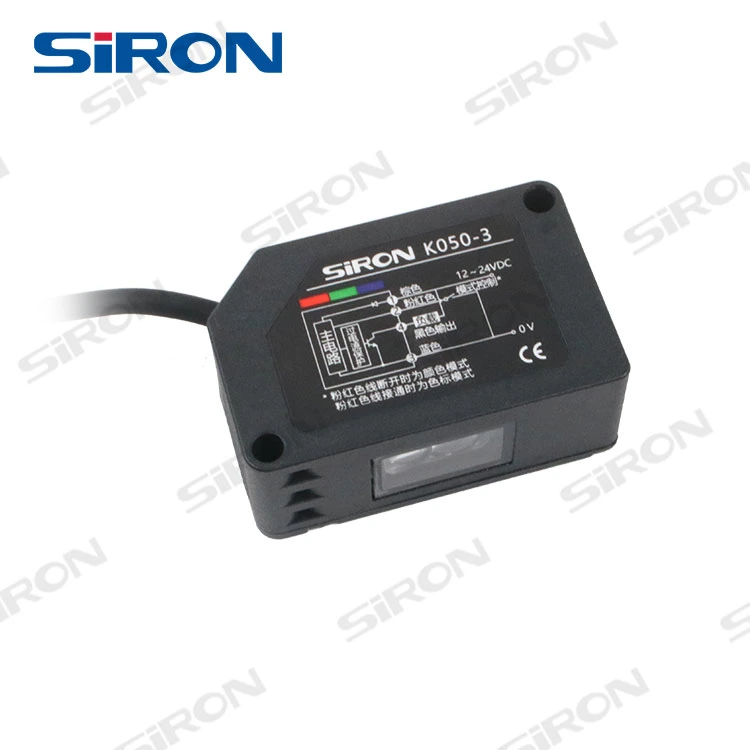 Siron K050-3 24VDC Intelligent Colour Mark Sensor Long Detection Distance 18-25mm Integrated Color Sensor