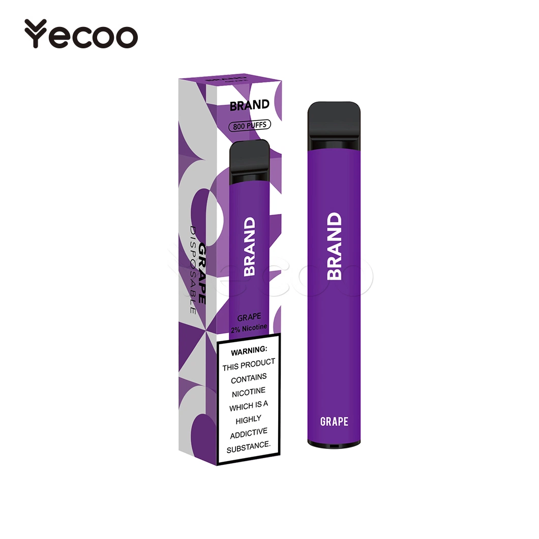 Yecoo humo eléctrico de cigarrillos Mayorista/Proveedor de eliminación VAPes 4000 Puffs China S2 16 600-800 Puffs Disposable/Chargeable Mini E Cigarette