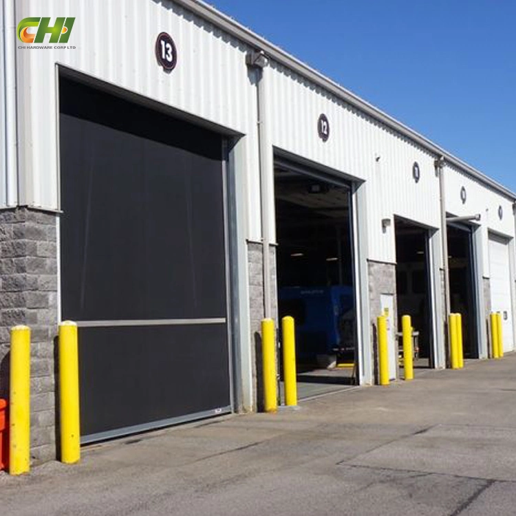 Bi Folding Industrial Glass Folding Door Industry Bulletproof Electric Rolling Shutter Overhead Door Aluminum 12 X 10