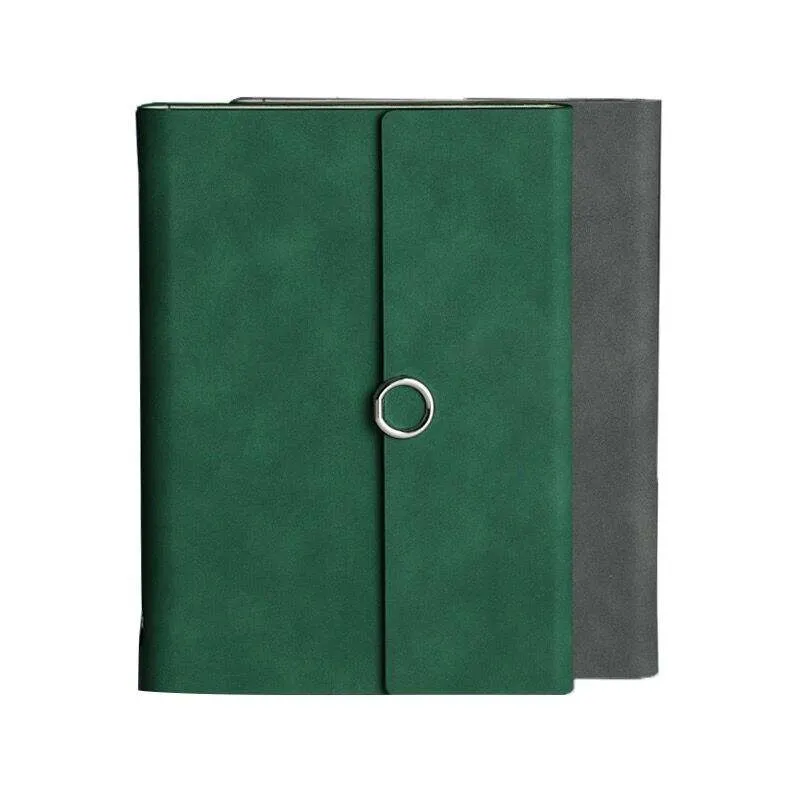 Popular Stationery PU Leather Cover Ring Binder Business Agenda Notebook
