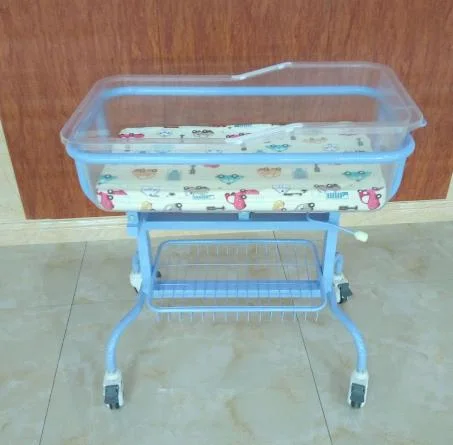 Style de l'hôpital réglable multifonction nouveau-né bassinette Medical lit bébé avec des roues