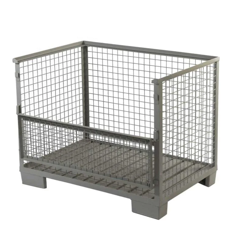 Stillage Cage Cargo Storage Steel Materials Powder Coating Stackable Heavy Duty