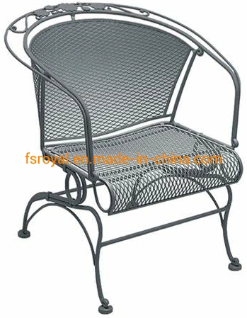 Wholesale Outdoor Leisure Patio Resort Hotel Restaurant Balcony Steel Mesh America Bistro Chair Furniture