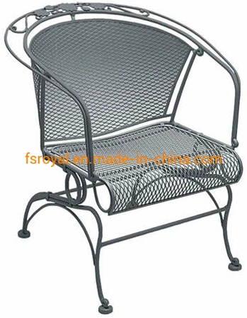 Wholesale/Supplier Outdoor Leisure Patio Resort Hotel Restaurant Balcony Steel Mesh America Bistro Chair Furniture