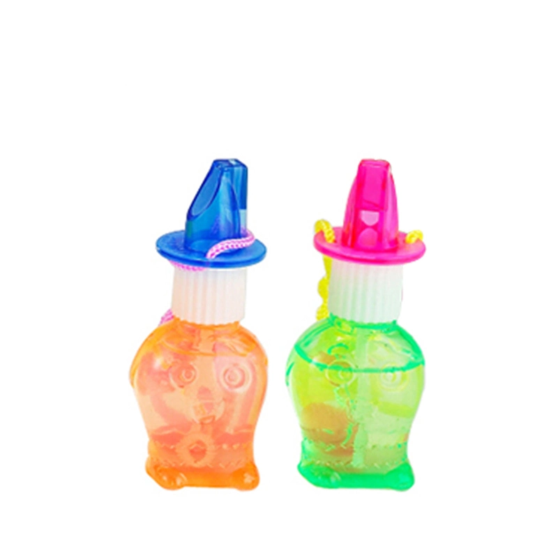 Custom Made Happy Bear Shaped Plastic Pet Bubble Bottle Toys