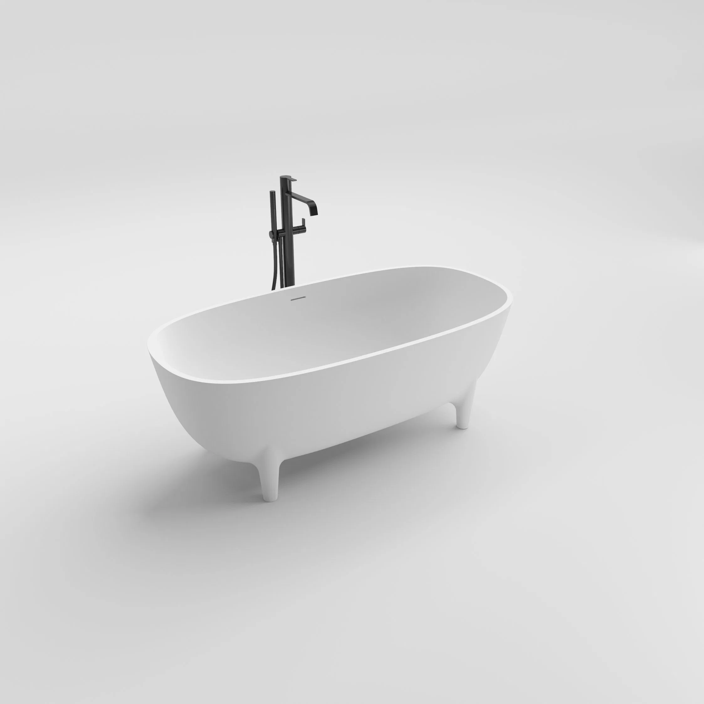 Artland Patented Free Standing Square Circular Corner Bath Tub Bathtub