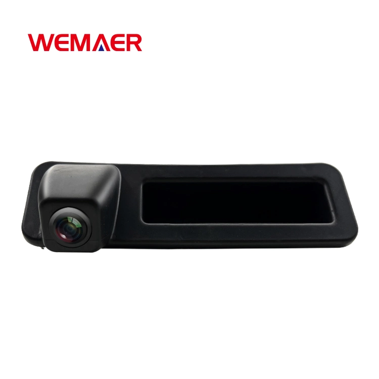 Wemaer Cámara de respaldo de estacionamiento CCD Waterproof Night Vision CVBS Wide Cámara de coche angular para BMW X1/X3