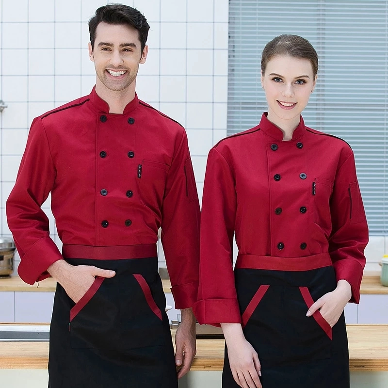 Unisex Restaurant Kellner Uniform Konditorei Bäckerei Kleidung