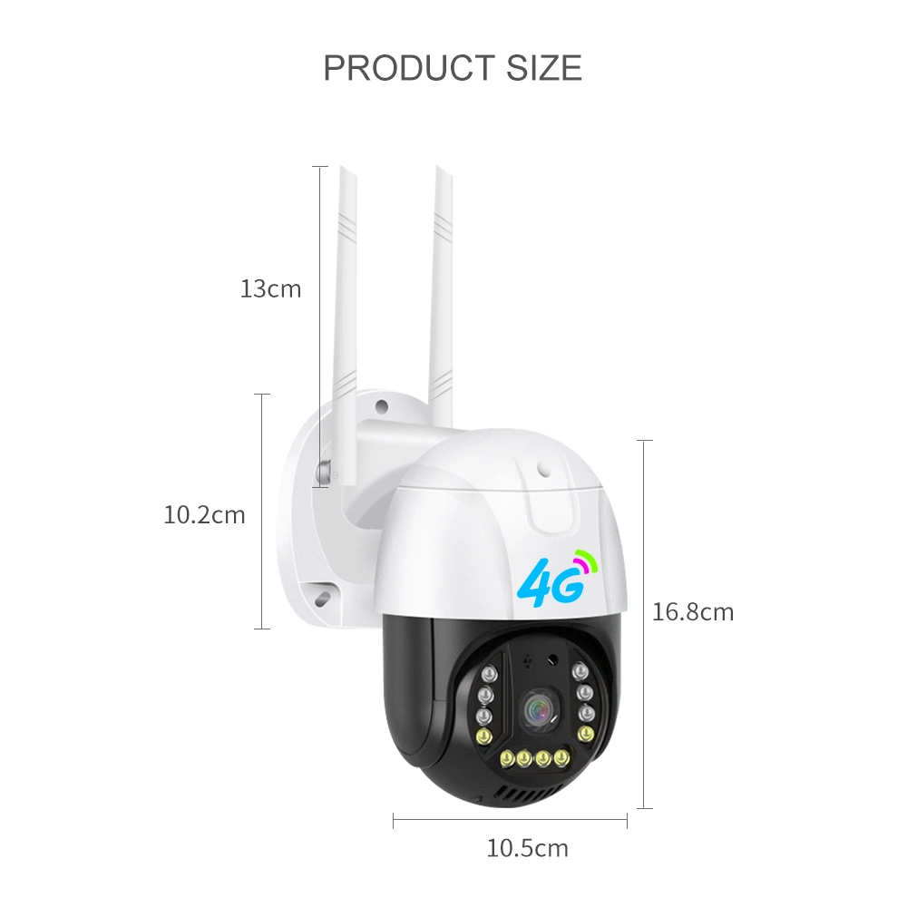 4G de 2,8 pulgadas de la seguridad PTZ de Alta Calidad en el exterior de la cámara de seguridad CCTV Solar