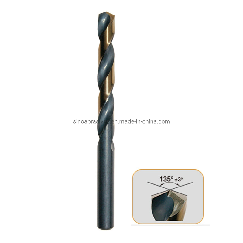 DIN338 Black Polish Finish Fully Ground Straight Shank Drill Bit