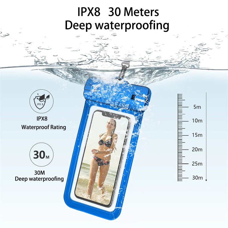 Universal PVC Waterproof Mobile Phone Bags for iPhone for Samsung Clear Waterproof Phone Case