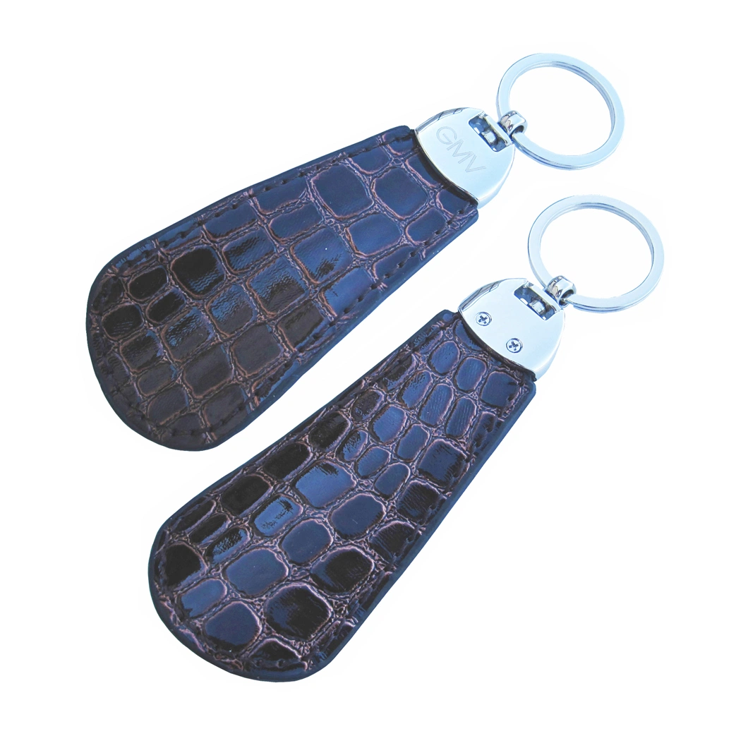 China Wholesale/Supplier Personalized Fashion Leather Shoe Keychain Custom Various Colors PU Shoe Horns Keychain for Promotional Gift (A2102051)