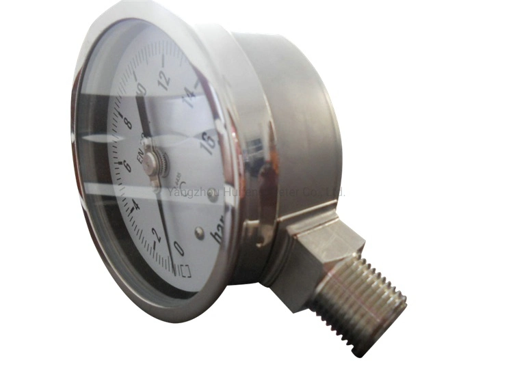 Stainless Steel Pressure Gauge for High Pressure Reactor Pressure Vessel Chemical Engineering