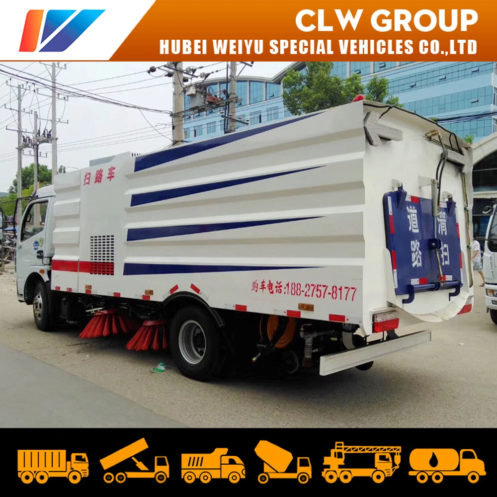 City Use 8ton Water Sprinkler Street Flushing Dongfeng 8cbm Road Sweep Truck